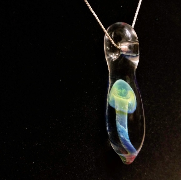 Glass Mushroom Pendant Glass Mushroom Pendant